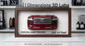 مجسم مقدمة سيارة ثلاثي الأبعاد مخصص | Custom 3D Printed Car Front Wall Art Frame
